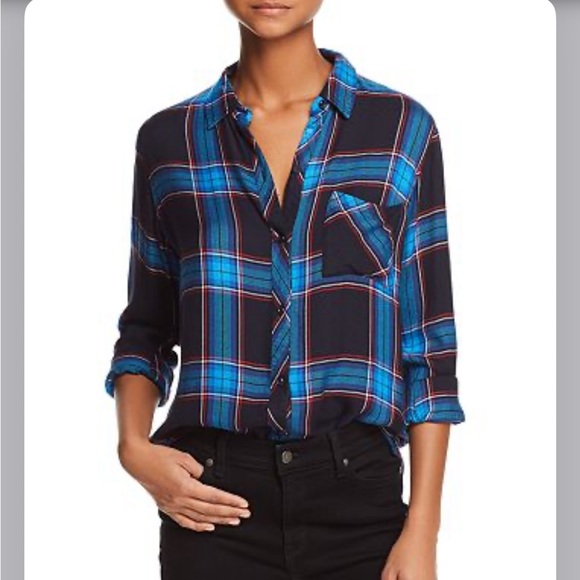 Rails Tops - Rails Women’s Hunter Plaid Button Down Long Sleeve Shirt